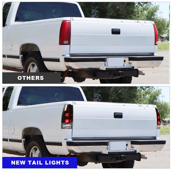 WOLFSTORM LED Tail Lights Compatible with 1988-1999 Chevy C/K 1500/2500/3500 and GMC C/K/Suburban - WOLFSTORM 