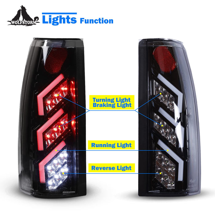 WOLFSTORM LED Tail Lights Assembly for Various Chevy and GMC Models