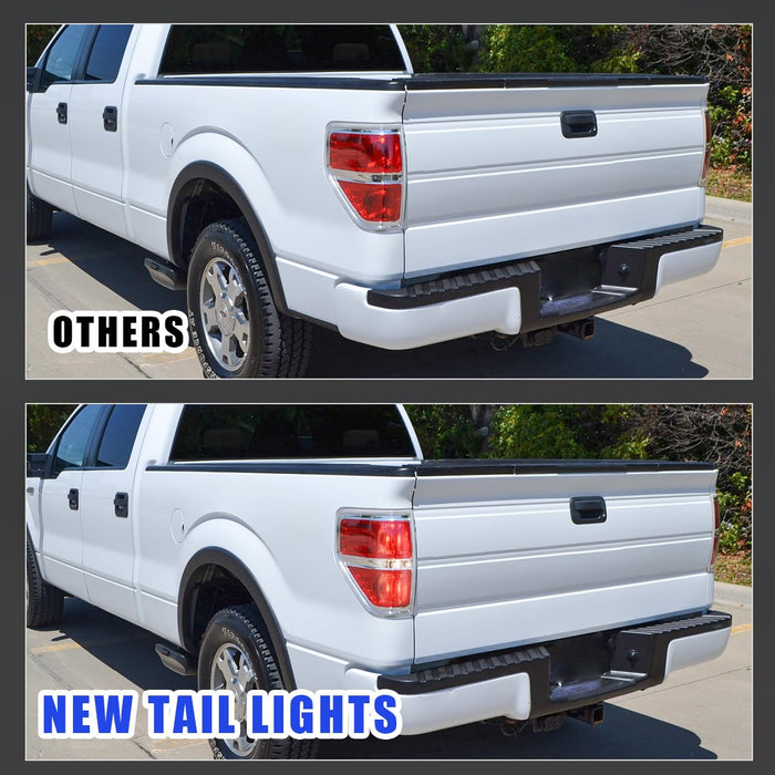 WOLFSTORM Ford Tail Lights Assembly for 2009-2014 Ford F-150 Styleside Model