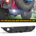 WOLFSTORM Rear Bumper for 2007-2018 Jeep Wrangler JK & JKU - WOLFSTORM 