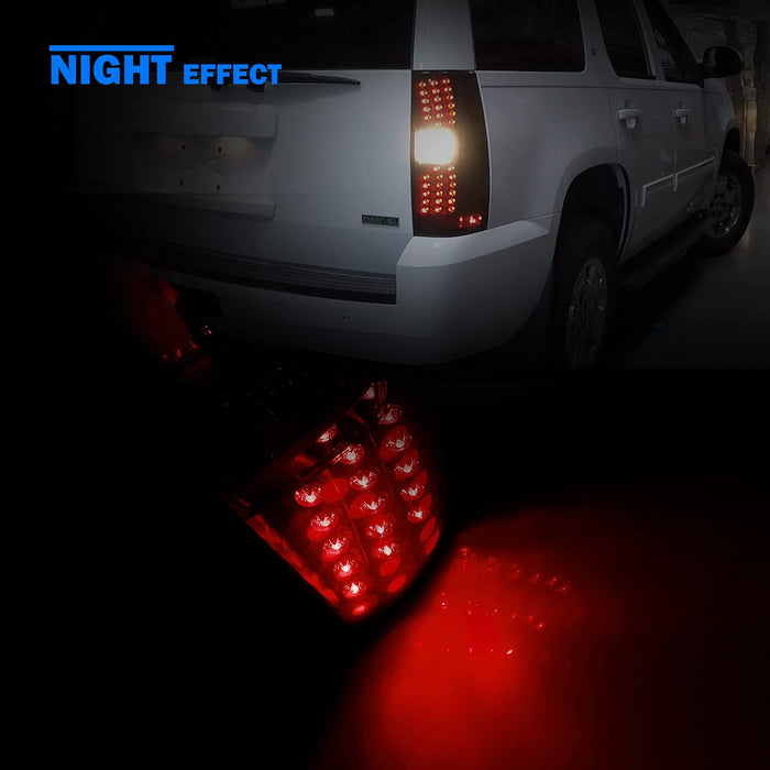 WOLFSTORM LED Tail Light Assembly Compatible with 2007-2014 Chevy Suburban/Tahoe - WOLFSTORM 