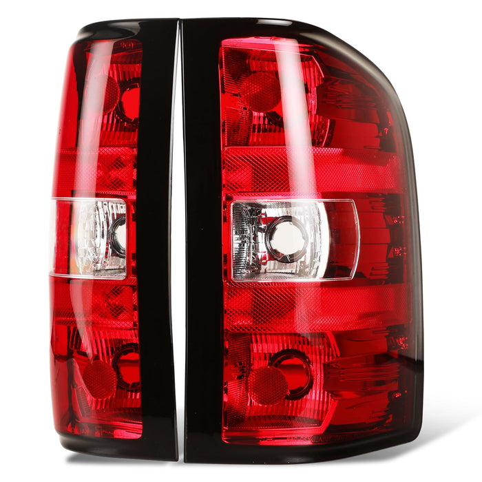 WOLFSTORM Taillights for 2007-2013 Chevy Silverado 1500 2500 3500/ Chevrolet 07-13 Silverado Rear Lamps Assembly Tail Light Replacement - WOLFSTORM 