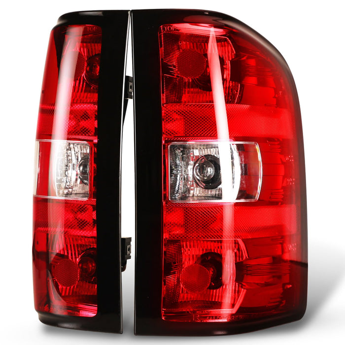 WOLFSTORM Taillights for 2007-2013 Chevy Silverado 1500 2500 3500 with Bulbs and Wiring Kit