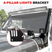 A-Pillar LED Light Bar Mount Bracket for Jeep Wrangler JL and Gladiator JT - WOLFSTORM 
