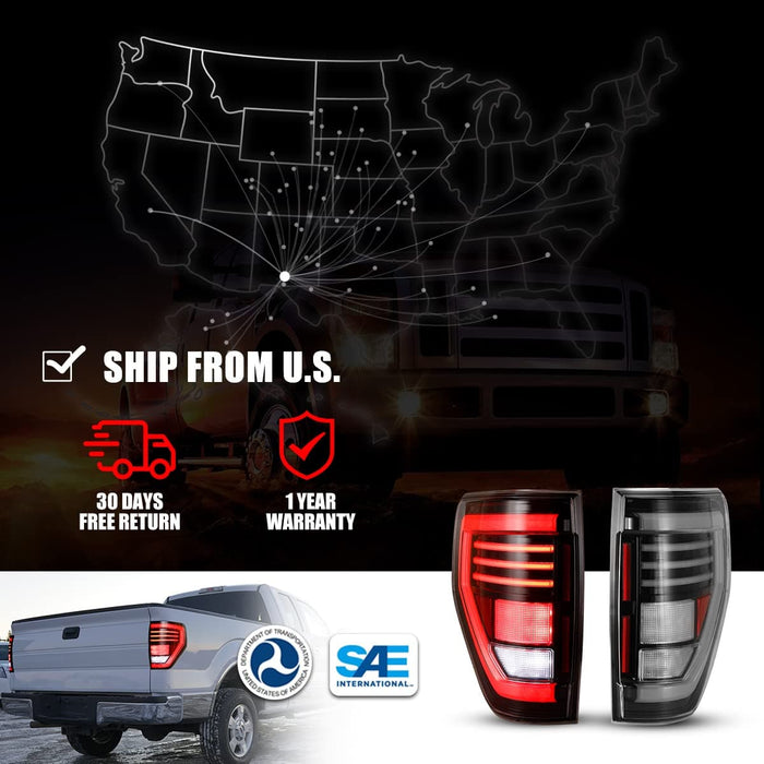 WOLFSTORM LED Sequential Taillights Assembly for 2009-2014 Ford F-150 - WOLFSTORM 