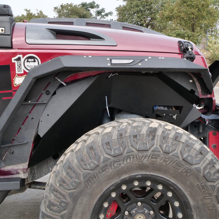 Doublures de garde-boue intérieures pour Jeep Wrangler JK/JKU 2007-2018 