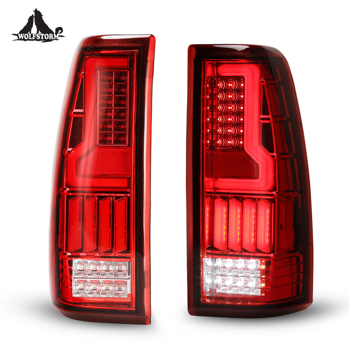 WOLFSTORM LED Tail Lights for 1999-2006 Chevy Silverado 1500 2500 3500 LED Tail Lights