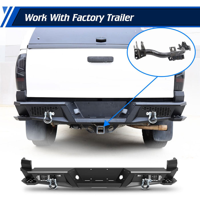 WOLFSTORM Rear Bumper for 2005-2015 Toyota Tacoma