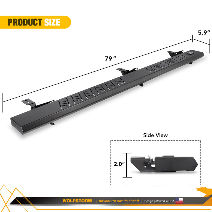 Side Step, Running Board, Nerf Bars for 2019-2024 Jeep Gladiator JT (4 Door ONLY)