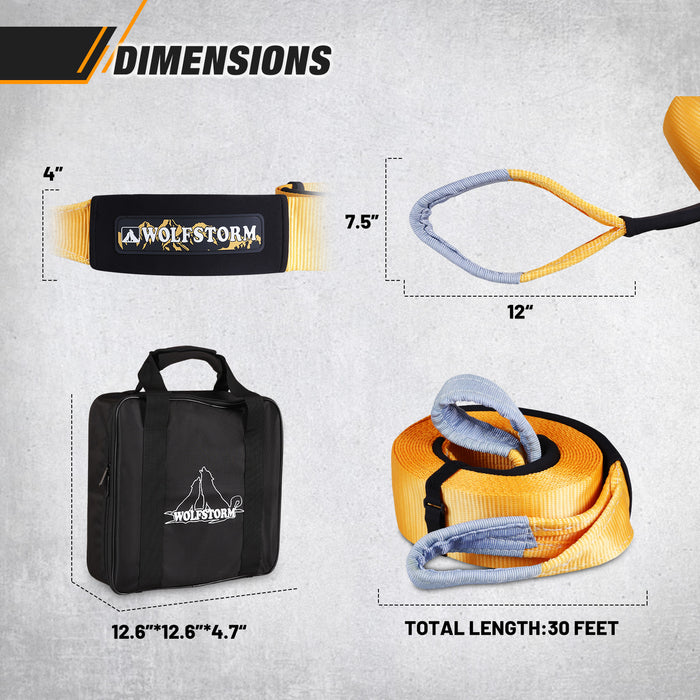 Kit de sauvetage de remorquage hors route d'urgence WOLFSTORM