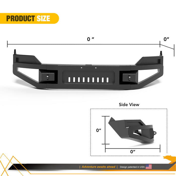 WOLFSTORM Front Bumper Replacement for 2013-2018 Dodge Ram 1500 Excluding Rebel & 2019-2024 Dodge Ram 1500 Classic Exculding Warlock;