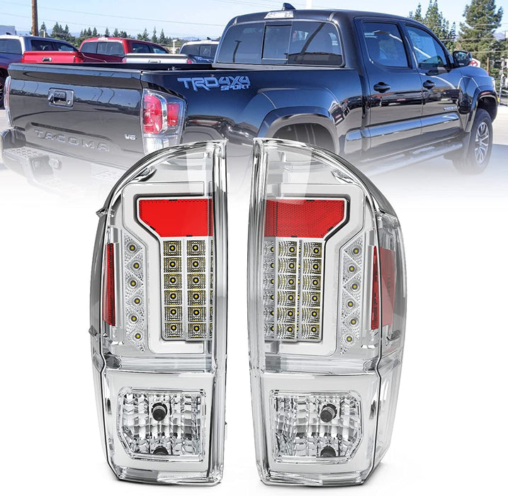 WOLFSTORM LED Tail Light Assembly for 2016-2022 Toyota Tacoma with New LED Light Design