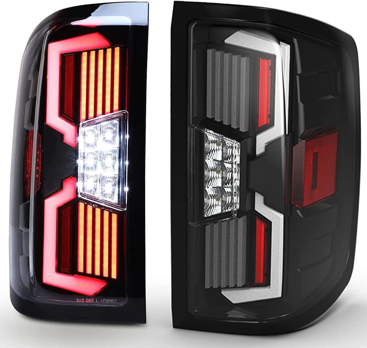 WOLFSTORM LED Tail Light Assembly Fit for 2014-2018 Chevy Silverado 1500 2500 3500 - WOLFSTORM 