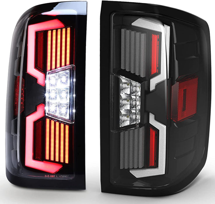 WOLFSTORM LED Tail Light Assembly Fit for 2014-2018 Chevy Silverado 1500 2500 3500