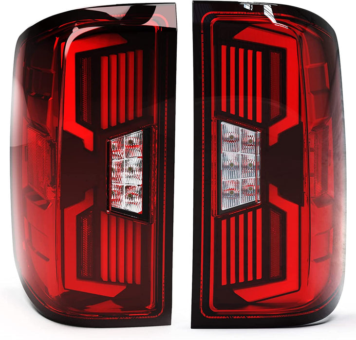 WOLFSTORM LED Tail Light Assembly Fit for 2014-2018 Chevy Silverado 1500 2500 3500