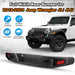 Full-Width Rear Bumper with Built-In LED Lights for 2018-2023 Jeep Wrangler JL/JLU - WOLFSTORM 