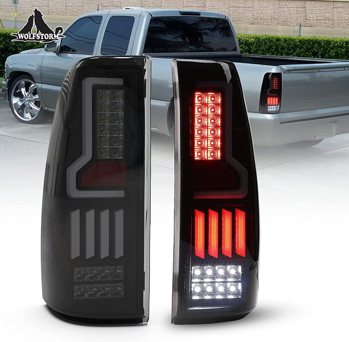 WOLFSTORM LED Tail Lights for 1999-2006 Chevy Silverado 1500 2500 3500 LED Tail Lights - WOLFSTORM 