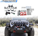 Front Bumper with LED Lights and D-Ring Shackles for Jeep Wrangler and Gladiator - WOLFSTORM 