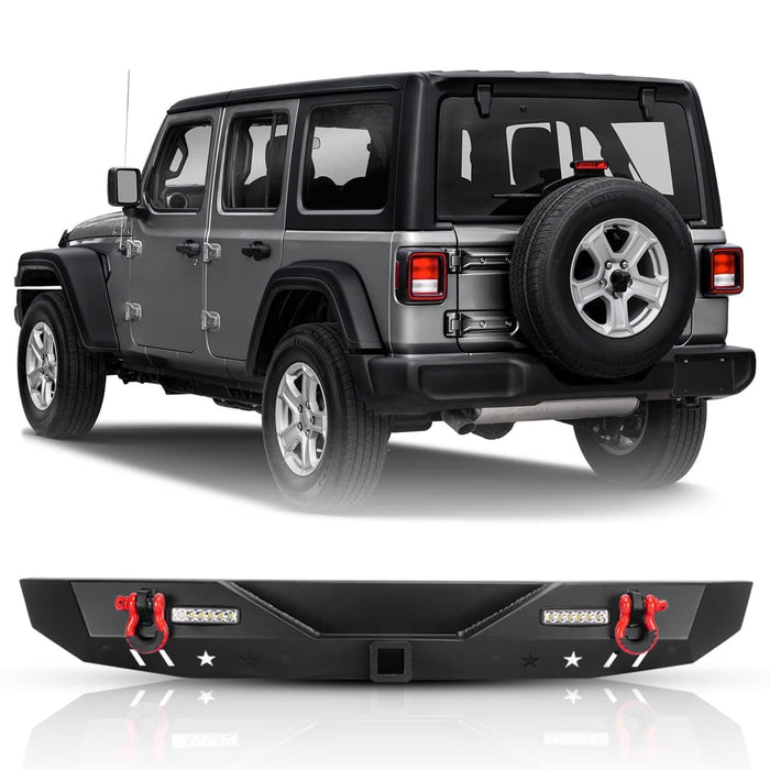 Rear Bumper for 2018-2022 Jeep Wrangler JL/JLU