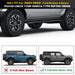 Side Steps for 2021-2022 Ford Bronco (4 Doors ONLY) - WOLFSTORM 