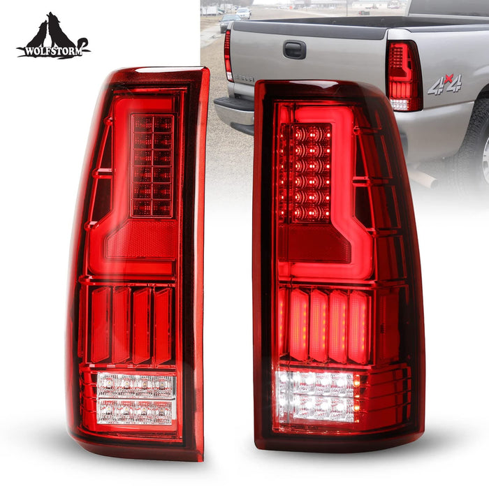 WOLFSTORM LED Tail Lights for 1999-2006 Chevy Silverado 1500 2500 3500 LED Tail Lights - WOLFSTORM 