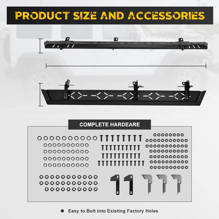 Side Steps for 2021-2022 Ford Bronco (4 Doors ONLY) - WOLFSTORM 