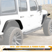 Front & Rear Fender Flares for 2018 2019 2020 2021 2022 Jeep Wrangler JL/JLU (4PCS)