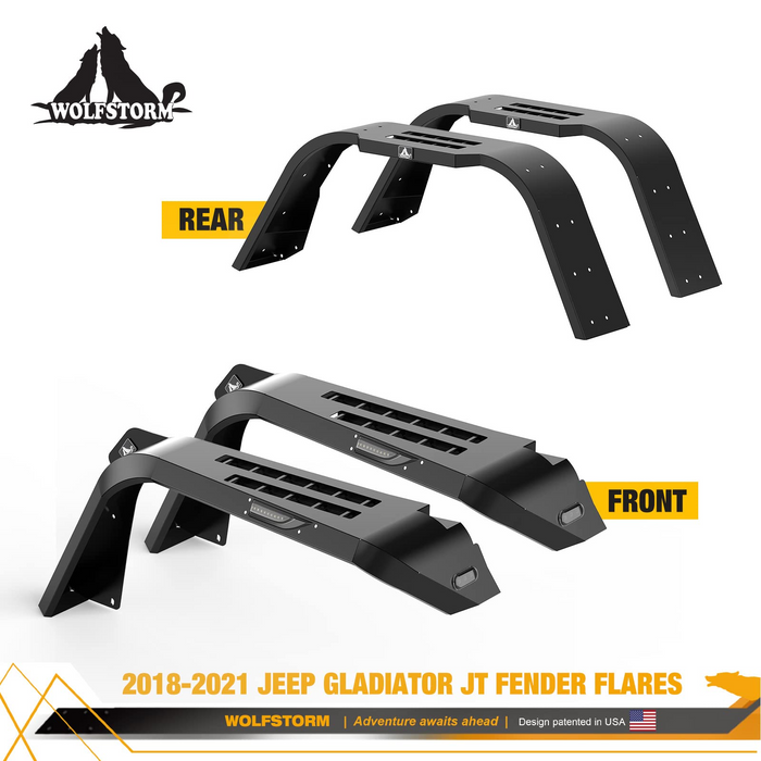 Fender Flares for 2019-2022 Jeep Gladiator JT