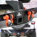 Rear Bumper with LED Light D-Ring Shackle Steel for 2018-2023 Jeep Wrangler JL/JLU - WOLFSTORM 